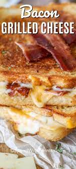 Before you jump to spinach and water melon salad … Bacon Grilled Cheese Spend With Pennies