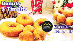 Donuts Recipe Canadian Tim Hortons Timbits Donut Glaze And Honey Dip By Foodie Secrets Youtube