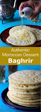 Baghrir Thousand Hole Crepe Traditional Moroccan Recipe 196 Flavors Moroccan Food Morrocan Food Moroccan Desserts