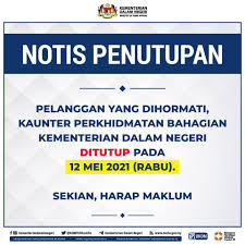 Makluman operasi dan senarai urusan kaunter perkhidmatan kdn. Kementerian Dalam Negeri Kdn Fotos Facebook