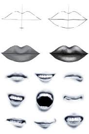 Comment Dessiner Une Bouche Dessin Bouche Dessin Des Levres Dessin Yeux Facile