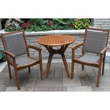 Vineyard Round Wicker 3 Piece Outdoor Bistro Set Outdoor Bistro Set Bistro Set 3 Piece Bistro Set