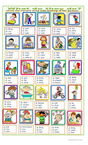 Action Words Exercise Worksheet Free Esl Printable Worksheets Made By Teachers Action Words English Worksheets For Kids Learning English For Kids