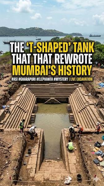 The "T" that rewrote Mumbai's history., Archaeologists have just unearthed a massive 1,500-year-old reservoir on Elephanta Island. This discovery at Morabandar proves the island had advanced ...