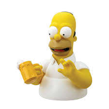 Este artigo também tem canais de tv que os simpsons não passam mais. Busto Cofre Homer C Cerveja Monogram The Simpsons Bust Bank Geek Fanaticos