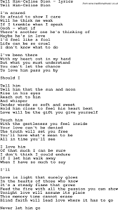 Everywhere i go all the places that i've been. Tell Him Celine Dion Chords Celine Dion Songs Age