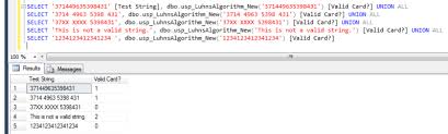 United states united kingdom india canada australia france. Implementing Luhn S Algorithm In T Sql To Validate Credit Card Numbers