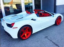 Reality Star And Model Angela Renee White Popularly Known As Blac Chyna Took To Ig On Monday To Show Off Her New Set Of Cu Ferrari Spider White Ferrari Ferrari