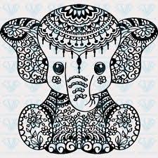 Download Elephant Mandala Svg Files For Silhouette Files For Cricut Svg Dxf Eps Png Instant Download 1 Supersvg Doodle Art Designs Mandala Coloring Pages Elephant Coloring Page