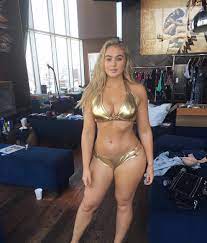 Gold bikini porn