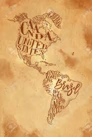 Icomm, la plataforma más avanzada para gestionar sus campañas de email, mobile & social marketing. Vintage America Map With Country Inscription United States Canada Mexico Brasil Peru Argentina Drawing On Craft Background Royalty Free Cliparts Vectors And Stock Illustration Image 76222684