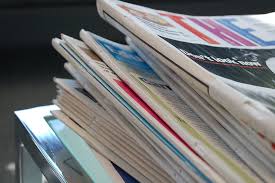 stack of magazines