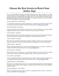Open to figure out what your zodiac sign's october prediction is! Calameo Choose The Best Scents To Match Your Zodiac Sign