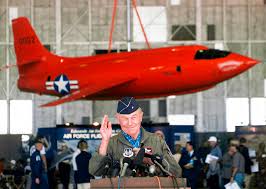 Air force brigadier general who was the first human to break the sound barrier. Michael Caulfield
