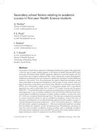 ⬤ what is living room in english? Pdf Secondary School Factors Relating To Academic Success In First Year School Of Health Science Students At The University Of Kwazulu Natal