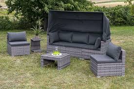 Niemand muss sich hier täglich die arbeit machen und die entspannungsinsel unter das dach stellen. Merxx Livorno Lounge Set Verschiedene Aufstellmoglichkeiten Mit Dach Und Kissen Ebay