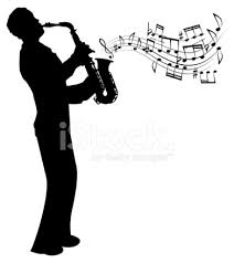 Jazz concert banner saxophonist music notes decor. Sax Player Stock Vector Freeimages Com