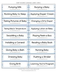Give him all the toys that he needs and do it in time, or the little baby will start crying. How To Play Baby Shower Charades Versoma
