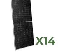 Set 14 595W summe 8330W bifaziale Photovoltaik-Solarmodul mono Peimar  Halbzellen
