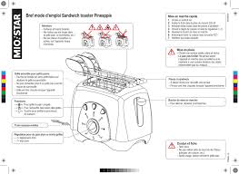 Bref Mode D Emploi Sandwich Toaster Pineapple Migros Manualzz