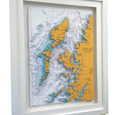3d Nautical Charts Of Scotland The North Uk Landfall Artwork