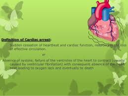 The classic flat line meaning no ekg signal, no heart motion, no pulse, no blood. Cardiac Arrest