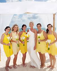 Ideas Advice Beach Wedding Yellow Yellow Bridesmaid Dresses Yellow Bridesmaids
