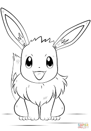 Eevee Pokemon Coloring Page Free Printable Coloring Pages