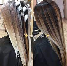 Placement Is By Thebtcteam S Patricia Nikole Painted Cheveux Teints Beaux Cheveux Longs Coloration Cheveux