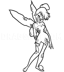 Learn how to draw tinkerbell for kids easy and step by step. How To Draw Zombie Tinkerbell Zombie Tinkerbell Step By Step Drawing Guide By Dawn Dragoart Com