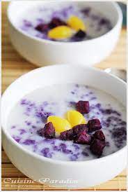 steamed milk with egg whites and purple sweet potato steamed milk with egg whites and purple sweet pota sweet potato dessert recipes sweet potato dessert food