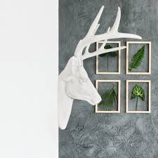 Bald eagle tree metal art. Large White Faux Deer Head Faux Taxidermy Decor By Wall Charmers