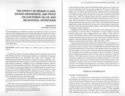 In addition, as greater levels of awareness are reached, conversion to preference comes more quickly. Pdf The Effect Of Brand Class Brand Awareness And Price On Customer Value And Behavioral Intentions