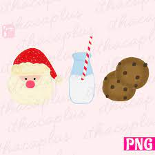 These christmas cookie recipes might be the best part of the season. Santa Cookies Milk Png Files For Sublimation Santa Clipart Etsy Santa Cookies Christmas Clipart Kawaii Christmas