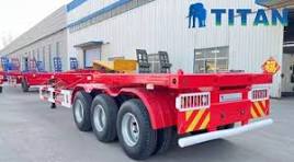 40Ft Tri Axle Container Skeletal Trailer
