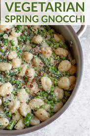 Spring Vegetable Gnocchi Delish Knowledge Recipe Gnocchi Recipes Vegetarian Gnocchi Recipes Vegan Recipes Healthy