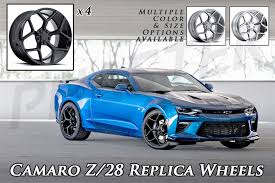 Chevrolet equips the 2016 camaro ss with a 245/40r20 front tire and a 275/35r20 rear tire. Z28 Style Camaro Wheels For 2016 2017 Camaros 20 Inch