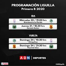 La liga de un vistazo. Al Rojo Vivo Anfp Entrego La Programacion De La Liguilla Del Ascenso En La Primera B