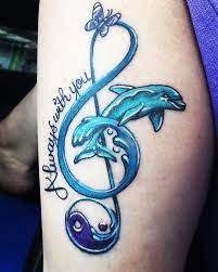 Lynda Dobbin Turner On Instagram Love My Tattoo Everything I Dreamed Of And More Dolphin Music But Dolphins Tattoo Tattoos For Daughters Trendy Tattoos