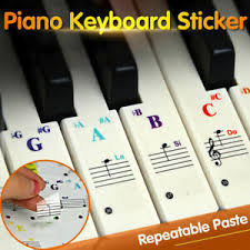 Keyboard klavier noten aufkleber piano sticker klaviertasten transparent de. Keyboard Noten Aufkleber Piano Sticker Klavier Aufkleber Keysies Aufkleber 88key Ebay