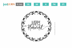 Download Happy Harvest Round Sign Svg Funlurn