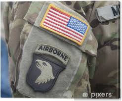 It has a 3d effect that's makes it pop. Velcro Patch 101st Airborne Division Screaming Eagles Canvas Print Pixers We Live To Change