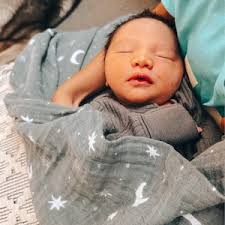 Custom Embroidered Name Boho Baby Muslin Swaddle Blanket // Mudcloth //  Floral // You Pick Color