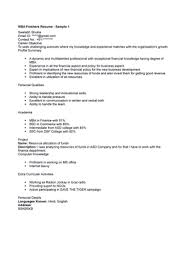 When you are writing a resume for any position, it is important to choose the appropriate resume format for writing the details so that it gives better understanding of your skills and qualifications. Fresher Mba Marketing Resume Sample Mba Freshers Resume Sample Swetabh Shukla Studocu