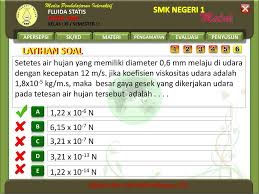 Viskositas spesifik ditentukan dengan membandingkan secara langsung kecepatan aliran suatu fluida ideal tidak mempunyai koefisien viskositas. Fisika Kelas Xi Semester I Ppt Download