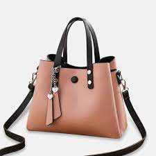 Sacs à main rose | galeries lafayette. Sac A Main Rose Poudre Mahilana