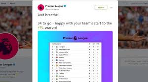 Sepuluh duel sengit pun terhampar di liga inggris pekan 27, dua di antaranya akan ditayangkan tvri, di akhir pekan ini. Klasemen Sementara Liga Inggris 2019 2020 Dan Hasil Pertandingan Lengkap Pada Pekan Keempat Tribun Jambi