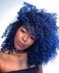 The Best Hair Colors For Dark Skin Tones Swivel Dyed Natural Hair Hair Color For Dark Skin Blue Natural Hair