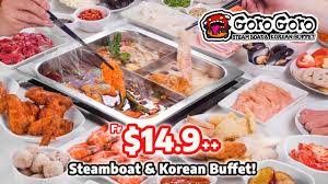 But what if you could take it a step further and add cheese dip and bbq hotplate to the mix? Gorogoro Steamboat Korean Buffet Kingdom Food Group