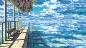 Hd wallpapers and background images. Anime Landscape Cute Anime Background